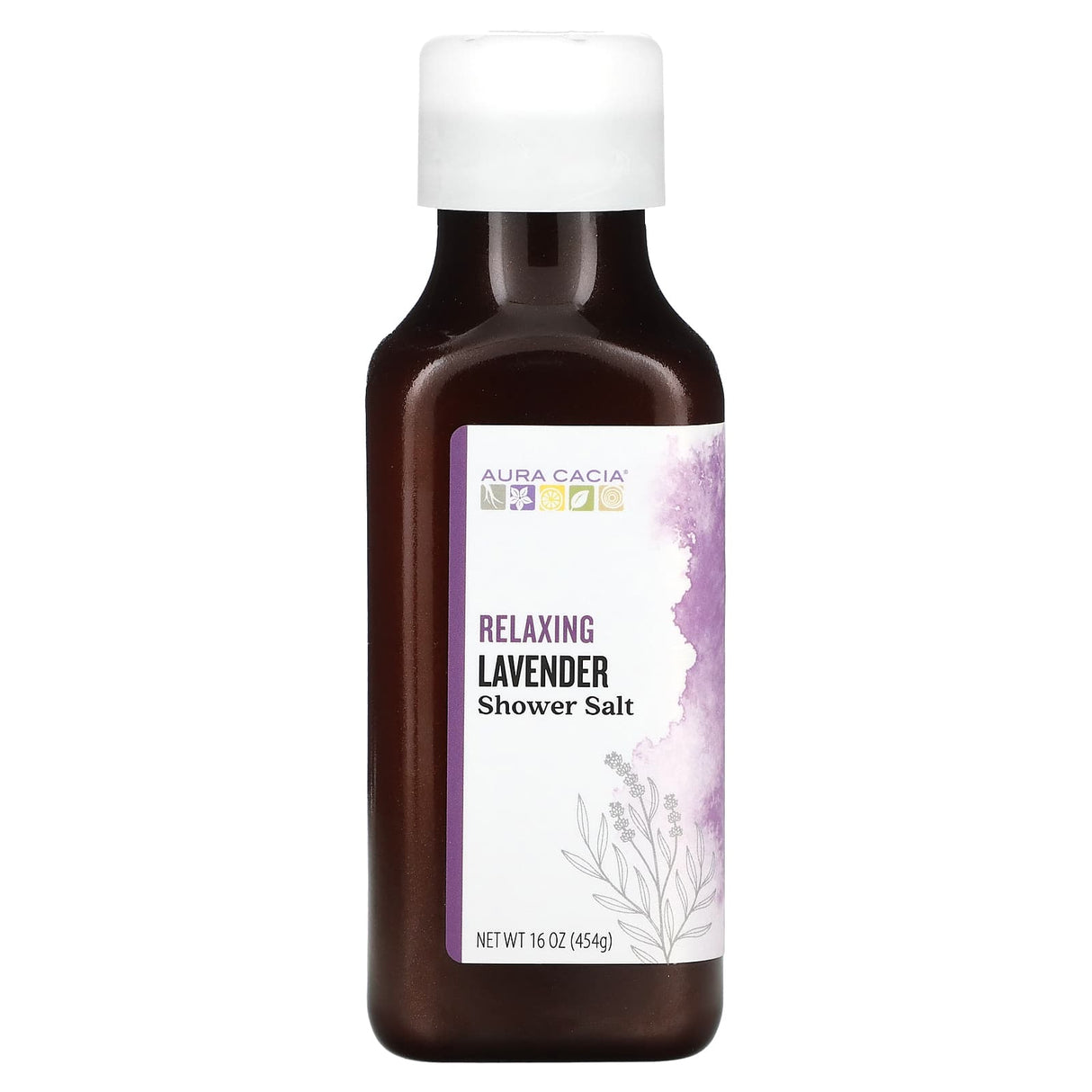 Aura Cacia, Shower Salt, Relaxing Lavender, 16 oz (454 g)