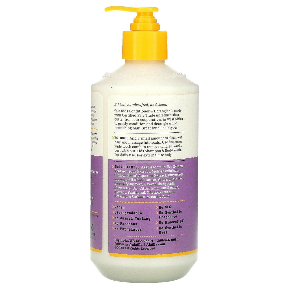 Alaffia, Kids, Conditioner & Detangler, Lemon Lavender, 16 fl oz (476 ml) - HealthCentralUSA