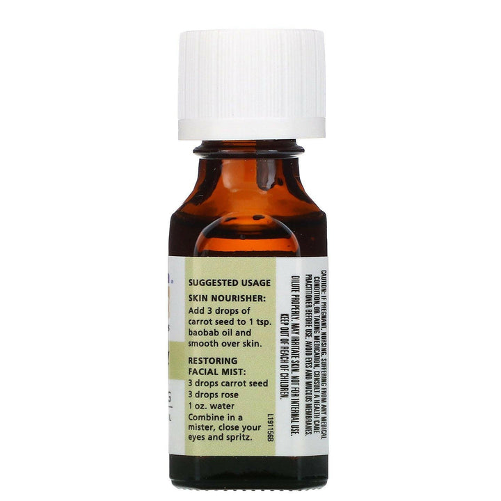 Aura Cacia, 100% Pure Essential Oil, Carrot Seed, .5 fl oz (15 ml) - HealthCentralUSA