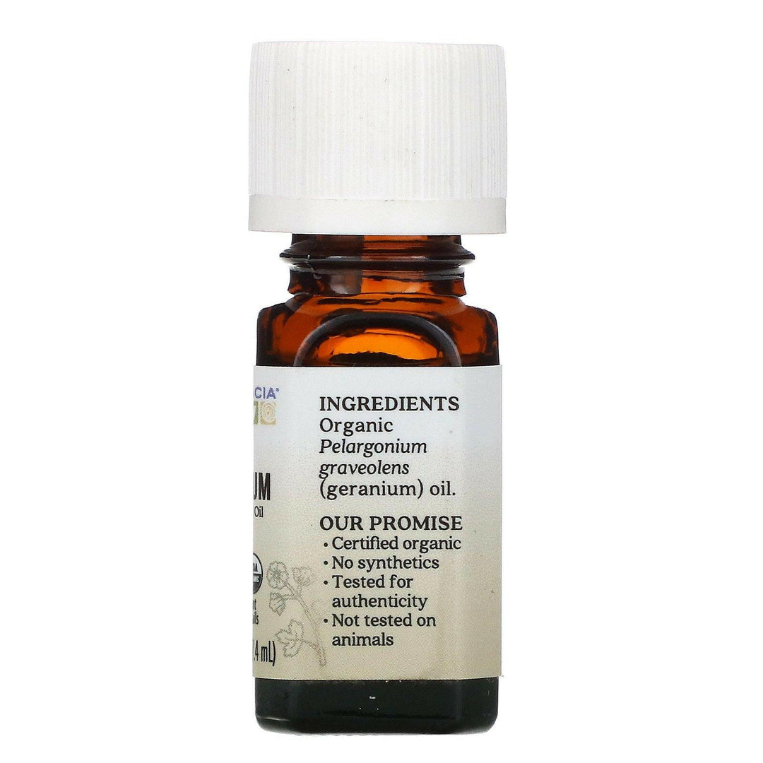 Aura Cacia, Organic Geranium, .25 fl oz (7.4 ml) - HealthCentralUSA