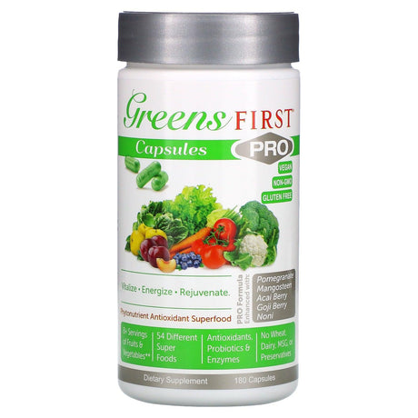 Greens First, PRO Phytonutrient Antioxidant Superfood, 180 Capsules - Supply Center USA