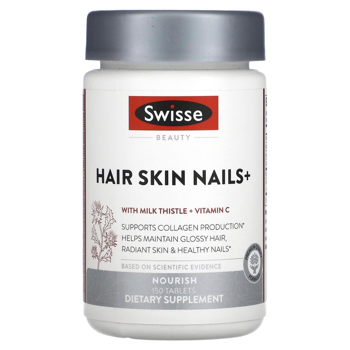 Swisse, Beauty, Hair Skin Nails+, 150 Tablets - Supply Center USA