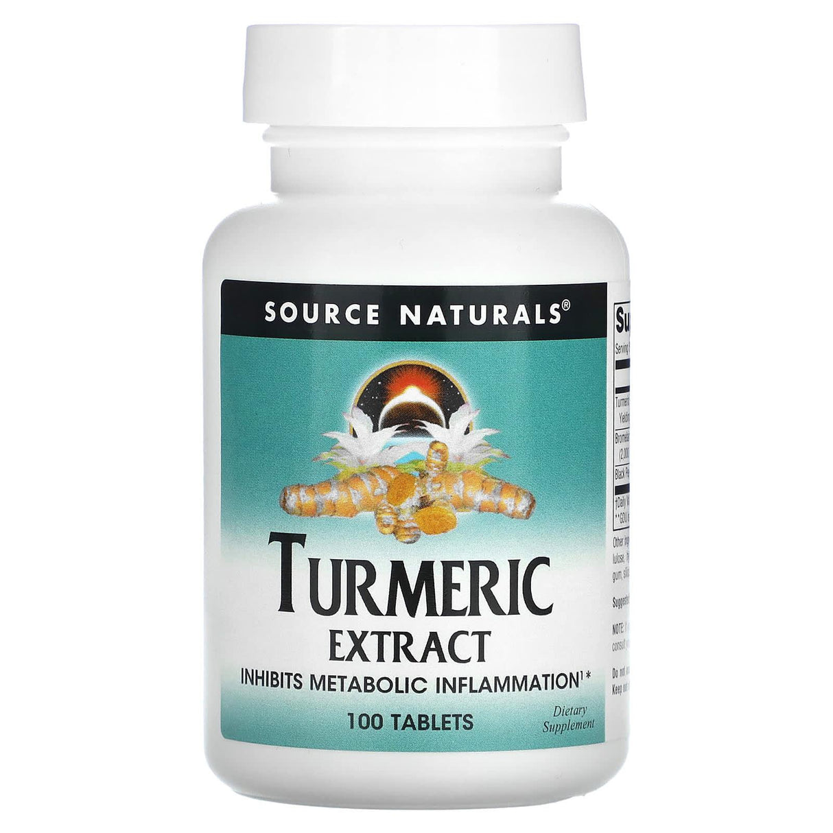 Source Naturals, Turmeric Extract, 100 Tablets - Supply Center USA