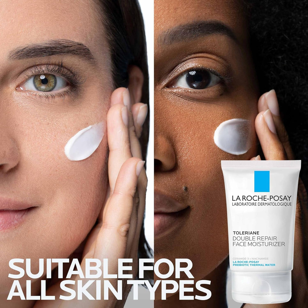 La Roche-Posay Toleriane Double Repair Face Moisturizer | Daily Moisturizer Face Cream with Ceramide and Niacinamide for All Skin Types | Oil Free | Fragrance Free