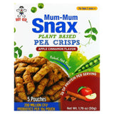 Hot Kid, Mum-Mum Snax, Baked Pea Crisps, Ages 2 Years+, White Cheddar, 5 Pouches, 10 g Each - Supply Center USA