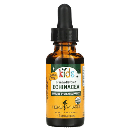 Herb Pharm, Kids Echinacea, Alcohol Free, Orange , 4 fl oz (120 ml) - Supply Center USA