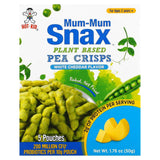 Hot Kid, Mum-Mum Snax, Baked Pea Crisps, Ages 2 Years+, Apple Cinnamon, 5 Pouches, 10 g Each - Supply Center USA