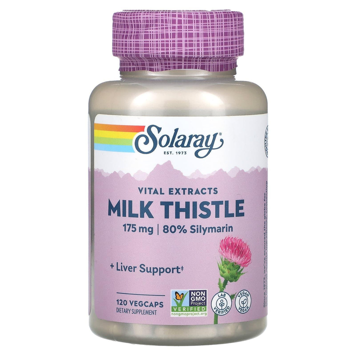 Solaray, Vital Extracts, Milk Thistle , 175 mg, 120 VegCaps - Supply Center USA