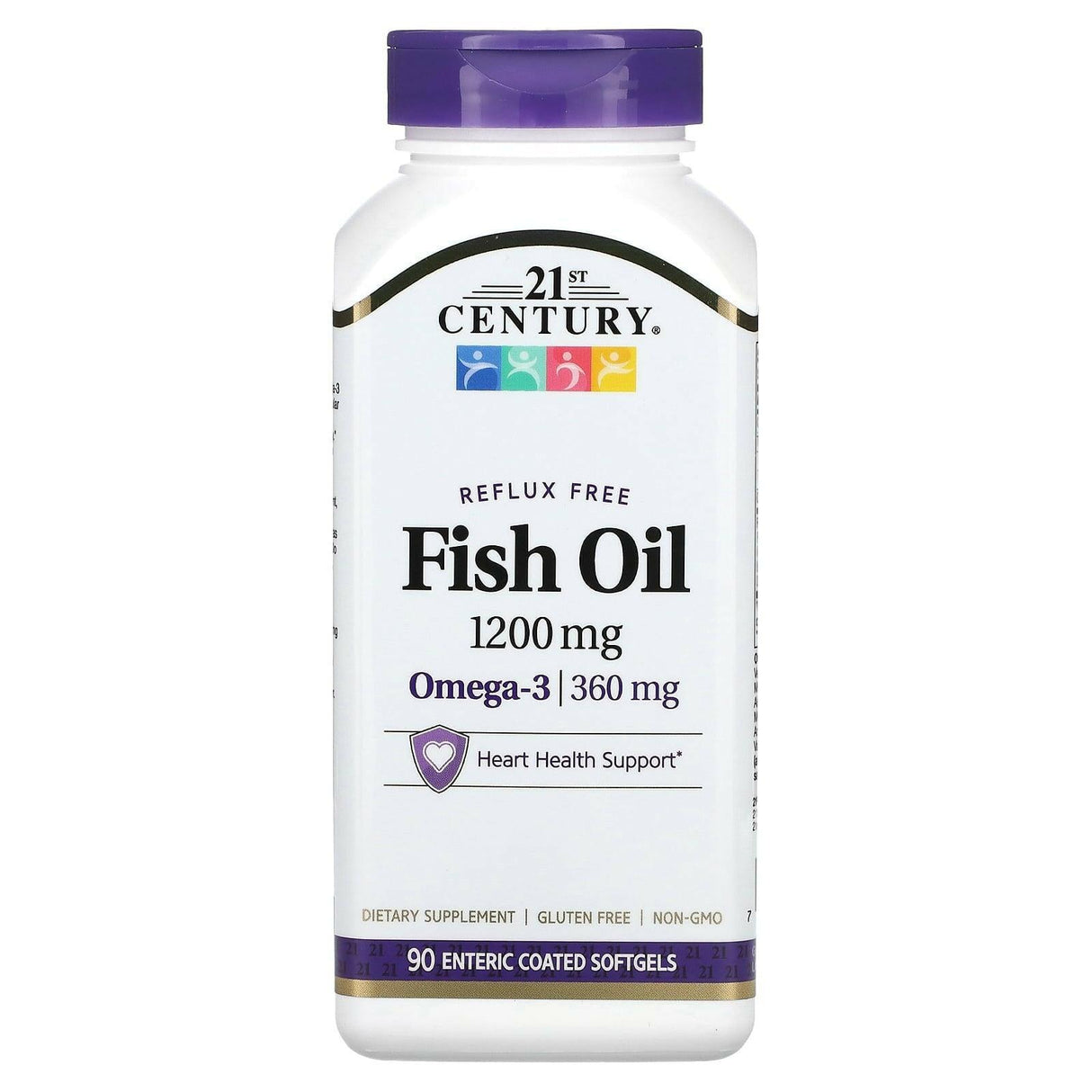 21st Century, Fish Oil, Omega-3, 1,200 mg, 90 Enteric Coated Softgels - Supply Center USA