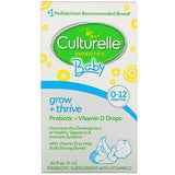 Culturelle, Probiotics, Baby, Grow + Thrive, Probiotics + Vitamin D Drops, 0-12 Months, 0.30 fl oz (9 ml) - Supply Center USA