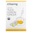 Dr. Mercola, Solspring, Organic Herbal Tea, Tulsi Lemon Ginger, Caffeine Free, 18 Tea Bags, 1.27 oz (36 g) - Supply Center USA