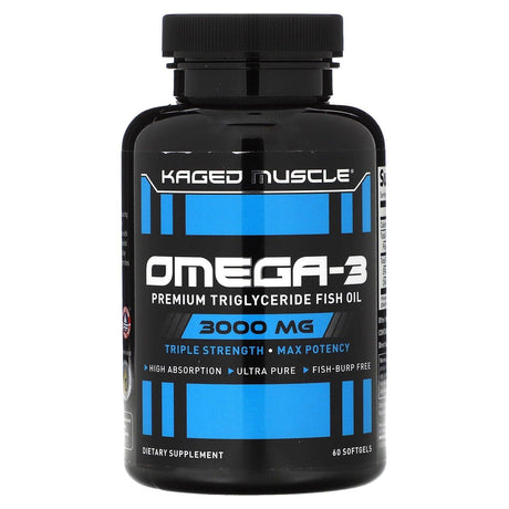 Kaged, Omega-3, Premium Triglyceride Fish Oil, 1,500 mg, 60 Softgels - Supply Center USA