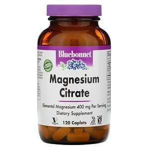 Bluebonnet Nutrition, Magnesium Citrate, 400 mg, 120 Caplets - Supply Center USA