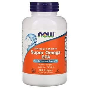 Now Foods, Super Omega EPA, Molecularly Distilled, 120 Softgels - Supply Center USA