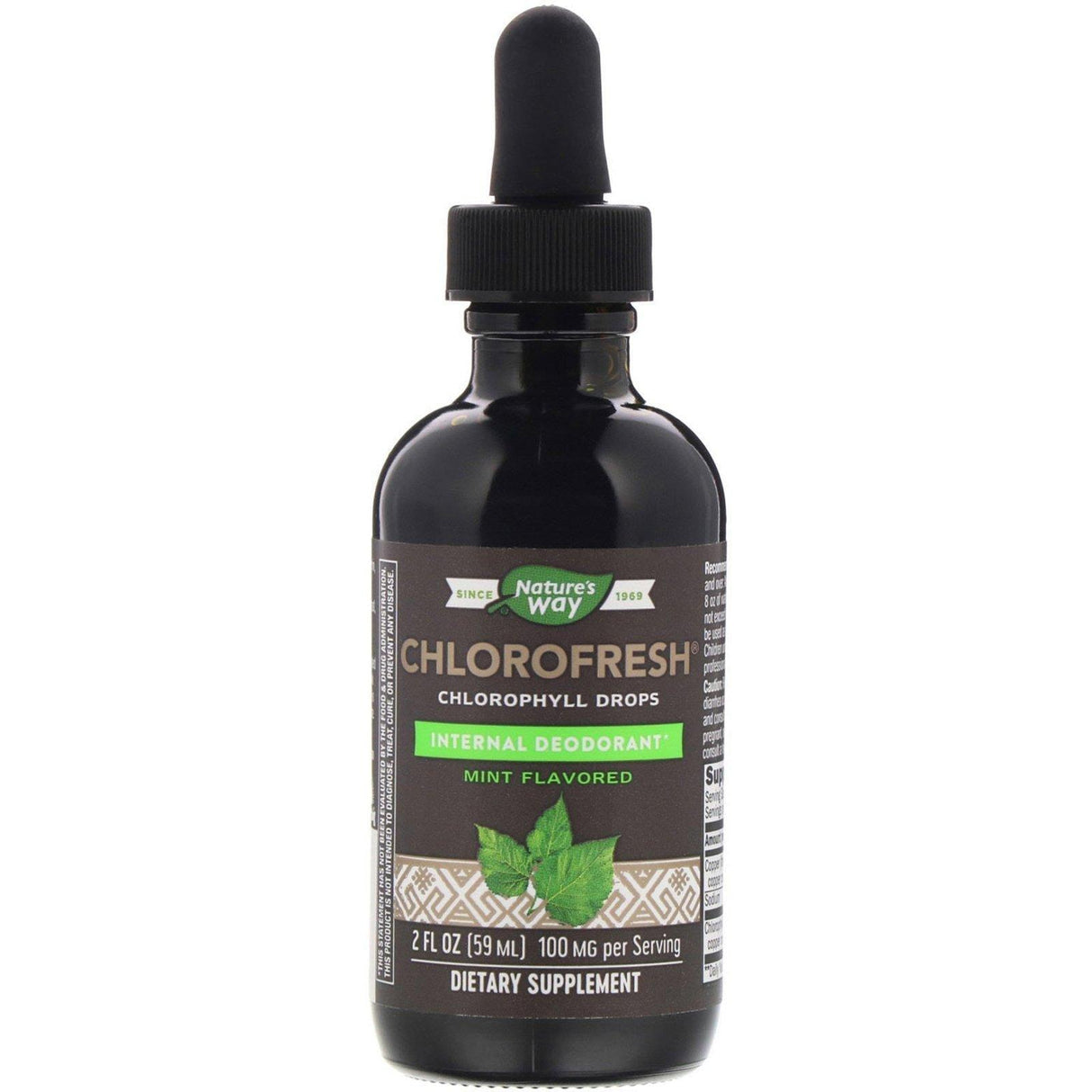 Nature's Way, Chlorofresh, Chlorophyll Drops, Mint Flavored, 2 fl oz (59 ml) - Supply Center USA