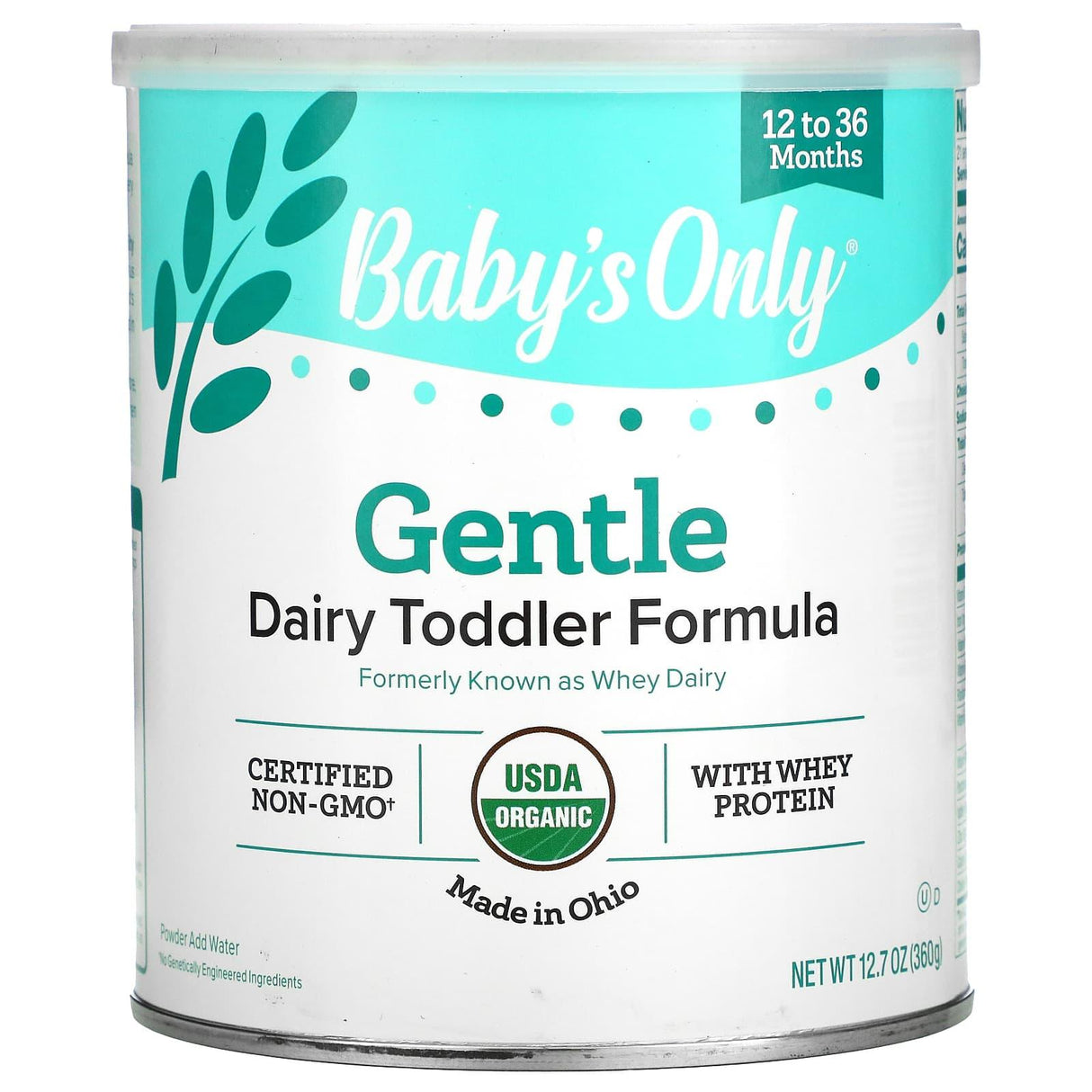 Nature's One, Baby's Only, Gentle Dairy Toddler Formula With Whey Protein, 12.7 oz (360 g) - Supply Center USA