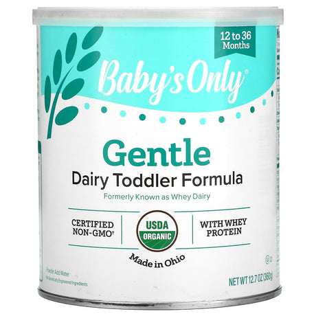 Nature's One, Baby's Only, Gentle Dairy Toddler Formula With Whey Protein, 12.7 oz (360 g) - Supply Center USA