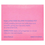 Fwee, Lip & Cheek Blurry Pudding Pot, PK04 Crush, 0.17 oz (5 g) - Supply Center USA