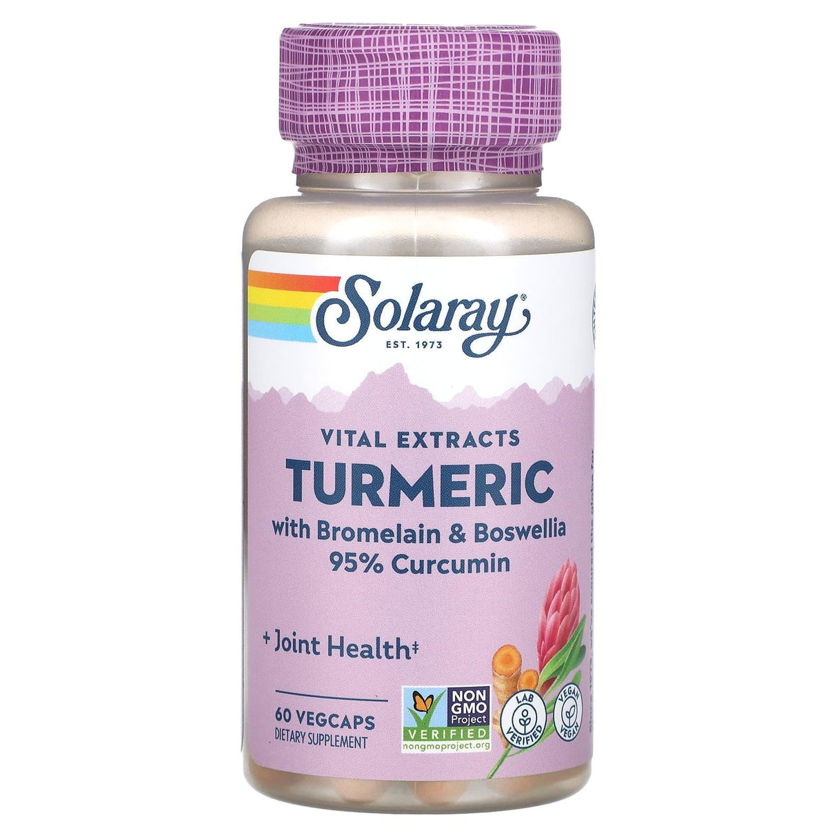 Solaray, Vital Extracts, Turmeric with Bromelain & Boswellia, 60 VegCaps - Supply Center USA