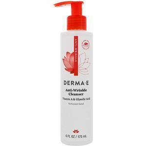 Derma E, Anti-Wrinkle Cleanser, Vitamin A Glycolic Acid, 6 fl oz (175 ml) - Supply Center USA