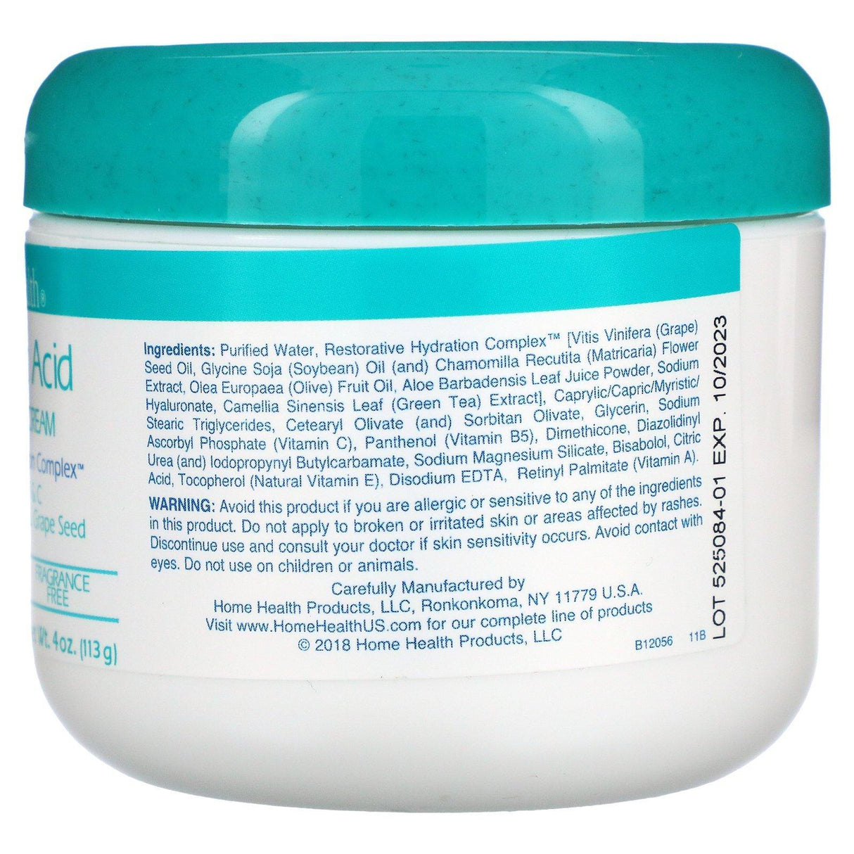 Home Health, Hyaluronic Acid Moisturizing Cream, Fragrance Free, 4 oz (113 g) - Supply Center USA