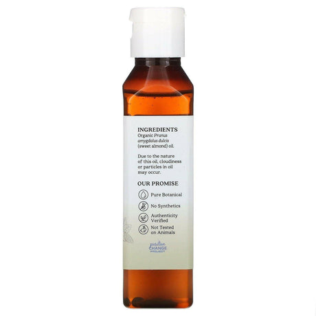 Aura Cacia, Organic, Skin Care Oil, Sweet Almond, 4 fl oz (118 ml) - Supply Center USA