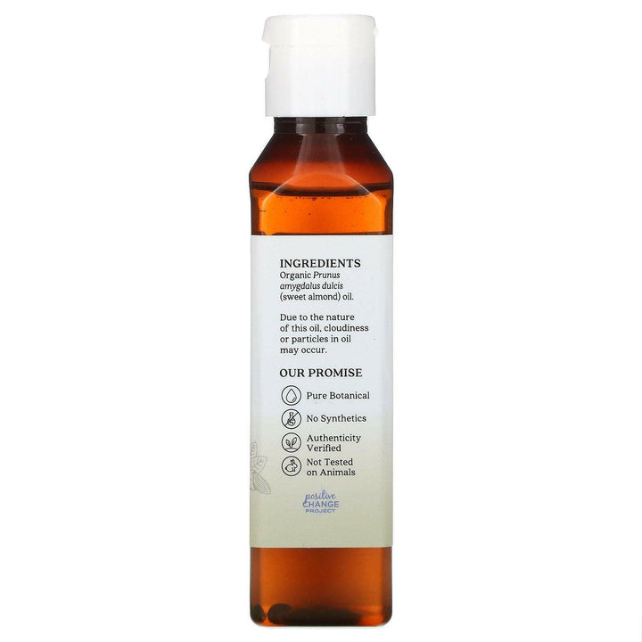 Aura Cacia, Organic, Skin Care Oil, Sweet Almond, 4 fl oz (118 ml) - HealthCentralUSA