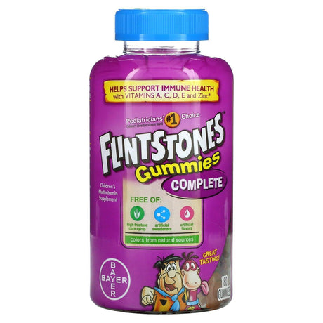 Flintstones, Complete, Children's Multivitamin with Vitamin A, C, D, E and Zinc, 180 Gummies - Supply Center USA