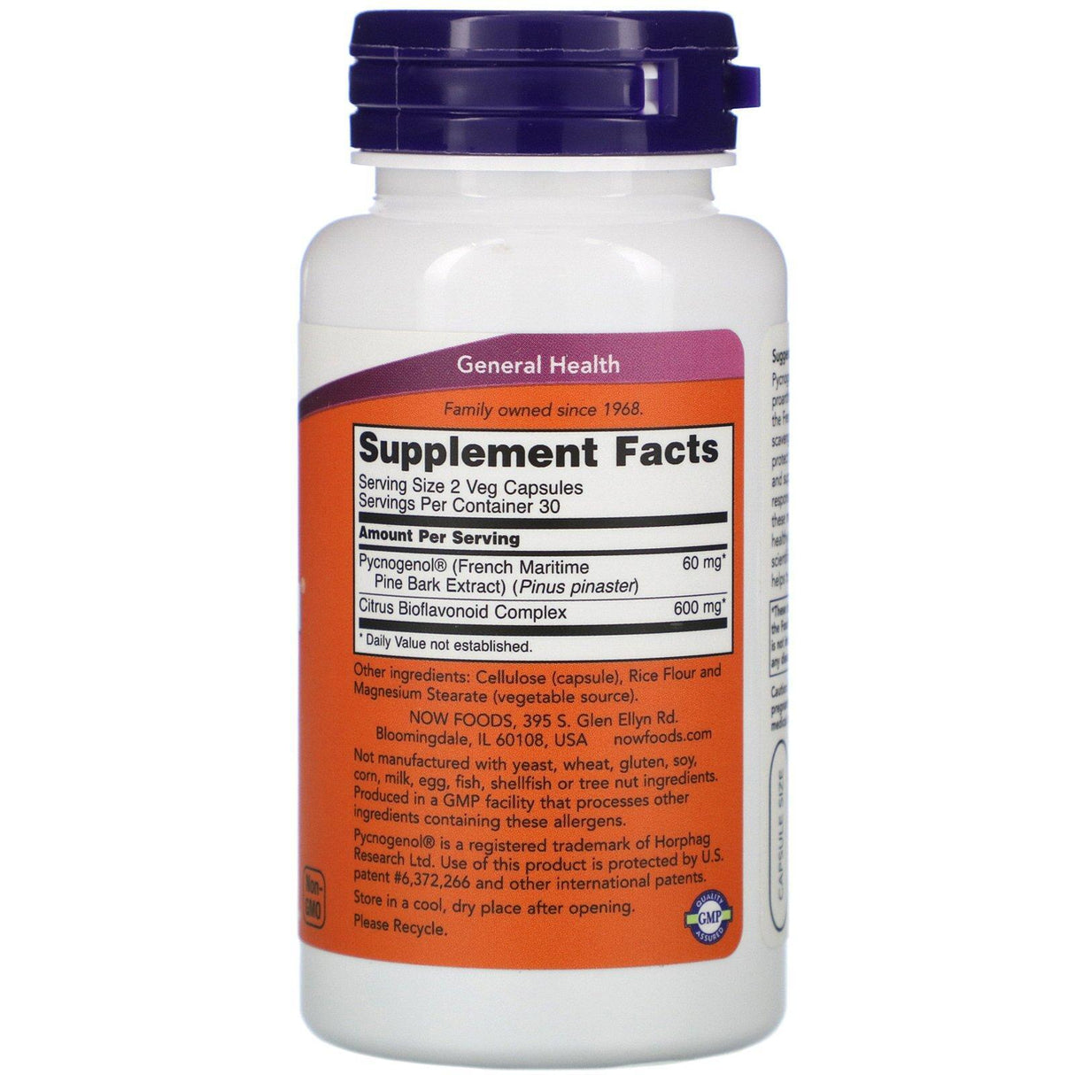 Now Foods, Pycnogenol, 30 mg, 60 Veg Capsules - Supply Center USA