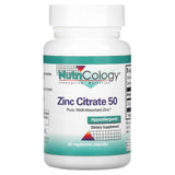 Nutricology, Zinc Citrate 50, 60 Vegetarian Capsules - Supply Center USA