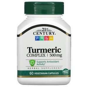 21st Century, Turmeric Complex, 500 mg, 60 Vegetarian Capsules - Supply Center USA