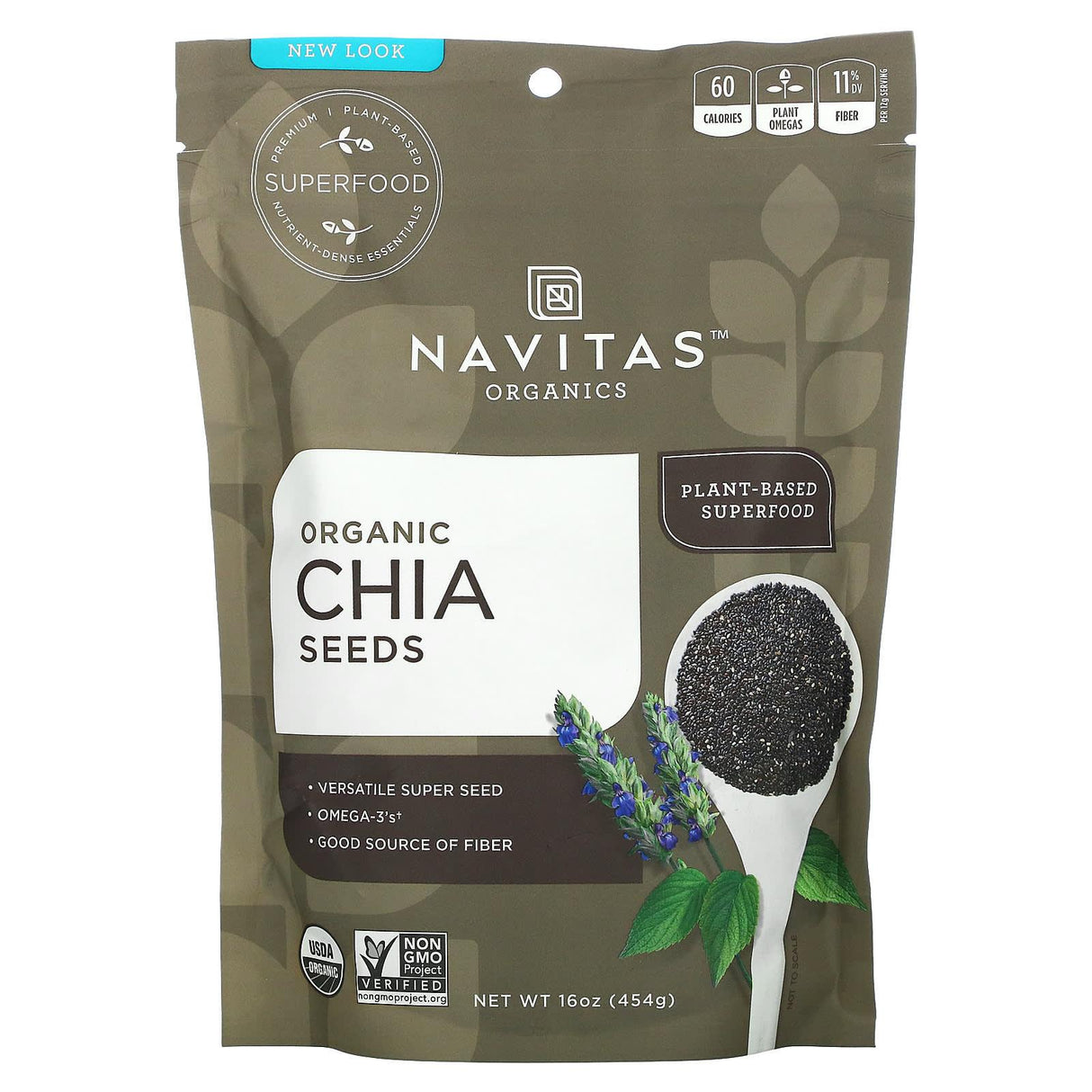 Navitas Organics, Organic Chia Seeds, 8 oz (227 g) - Supply Center USA