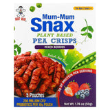 Hot Kid, Mum-Mum Snax, Baked Pea Crisps, Ages 2 Years+, Apple Cinnamon, 5 Pouches, 10 g Each - Supply Center USA