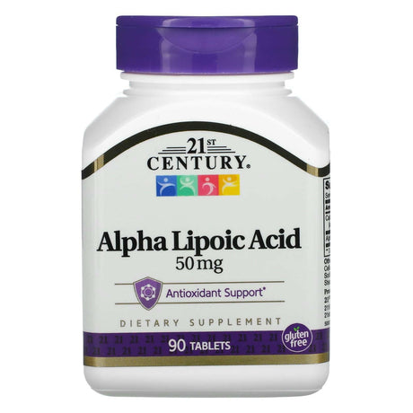 21st Century, Alpha Lipoic Acid, 50 mg, 90 Tablets - Supply Center USA