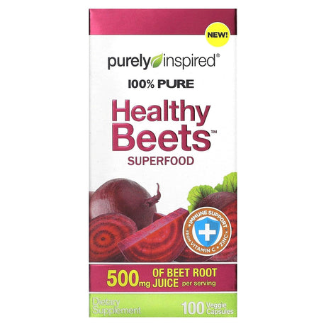 Purely Inspired, Healthy Beets Superfood, 100 Veggie Capsules - Supply Center USA