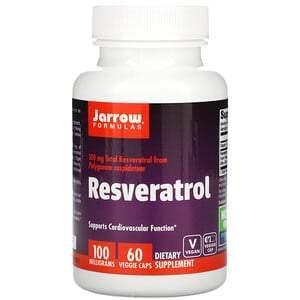 Jarrow Formulas, Resveratrol, 100 mg, 60 Veggie Caps - Supply Center USA