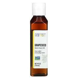 Aura Cacia, Skin Care Oil, Grapeseed, 4 fl oz (118 ml) - Supply Center USA