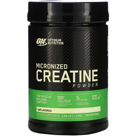 Optimum Nutrition, Micronized Creatine Powder, Unflavored, 2.64 lb (1.2 kg) - Supply Center USA