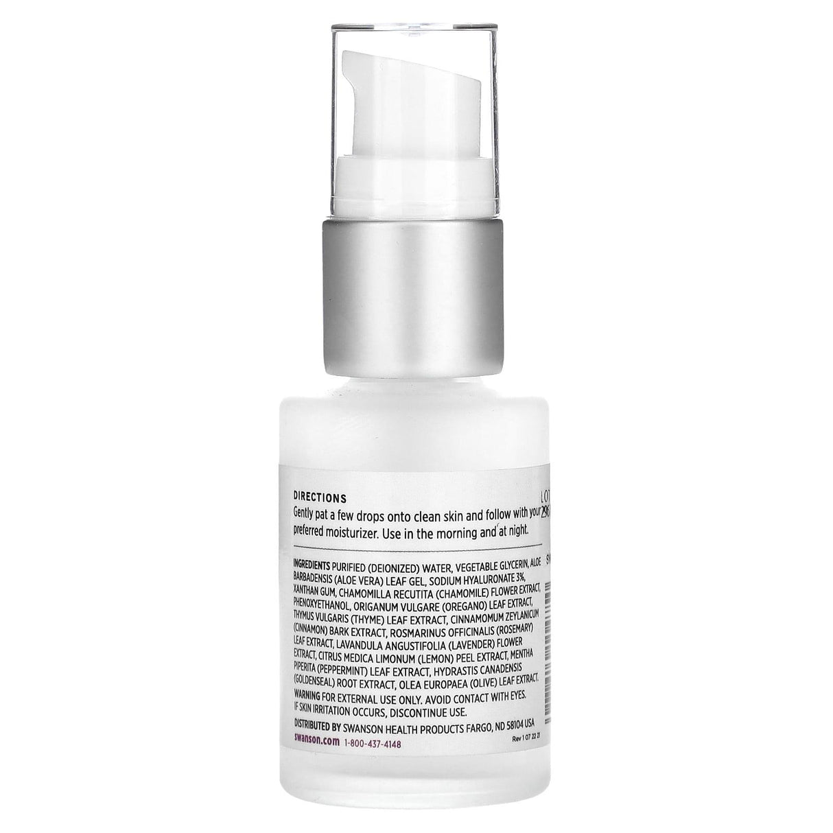 Swanson, Hyaluronic Acid Serum, 1 fl oz (29.6 ml) - Supply Center USA