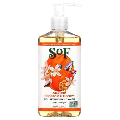 SoF, Hand Wash, Lemon Verbena, 8 fl oz (236 ml) - Supply Center USA