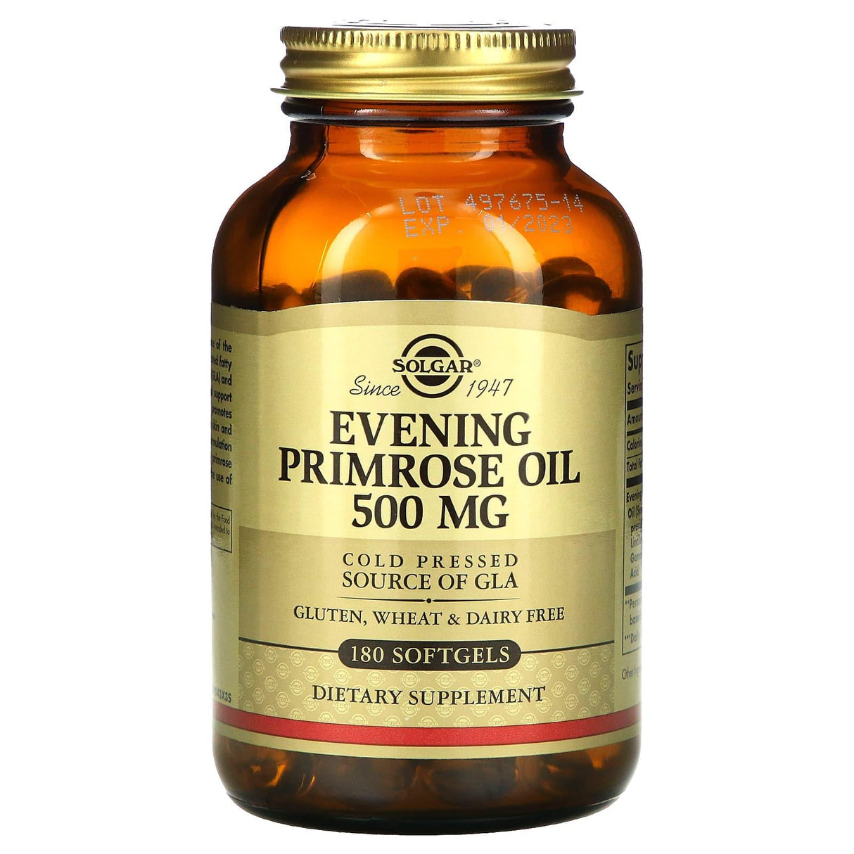 Solgar, Evening Primrose Oil, 500 mg, 180 Softgels - Supply Center USA