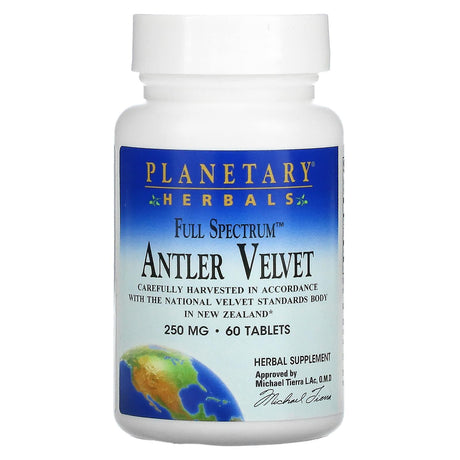 Planetary Herbals, Full Spectrum Antler Velvet, 250 mg, 60 Tablets - Supply Center USA