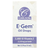 Carlson, E-Gem Oil Drops, 2 fl oz (60 ml) - Supply Center USA