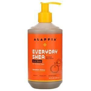 Alaffia, Everyday Shea, Hand Soap, Mandarin Mango, 12 fl oz (354 ml) - Supply Center USA