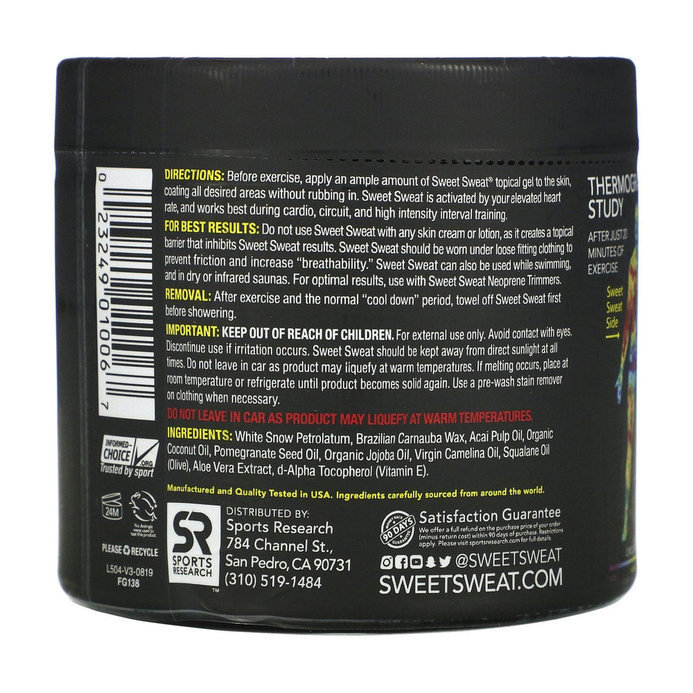 Sports Research, Sweet Sweat Workout Enhancer, Unscented, 13.5 oz (383 g) - HealthCentralUSA