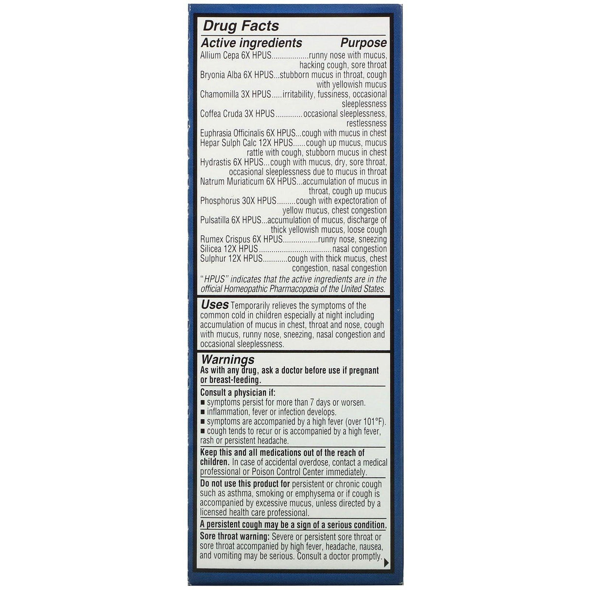 Hyland's, 4 Kids, Cold 'n Mucus Nighttime, Ages 2-12, 4 fl oz (118 ml) - Supply Center USA