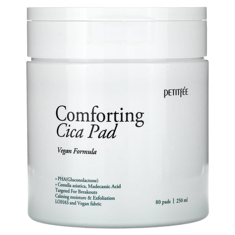 Petitfee, Comforting Cica Pad, 80 Pads, 250 ml - Supply Center USA