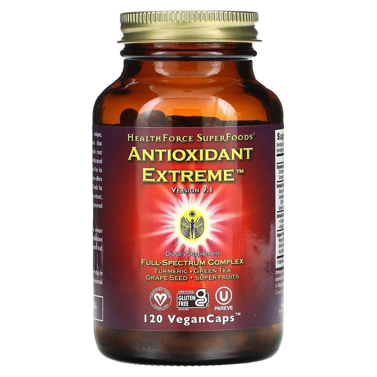 HealthForce Superfoods, Antioxidant Extreme, Version 9.1, 360 VeganCaps - Supply Center USA