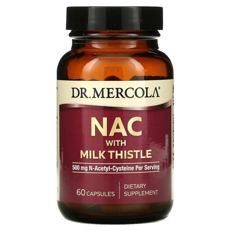 Dr. Mercola, NAC with Milk Thistle, 500 mg, 60 Capsules - Supply Center USA