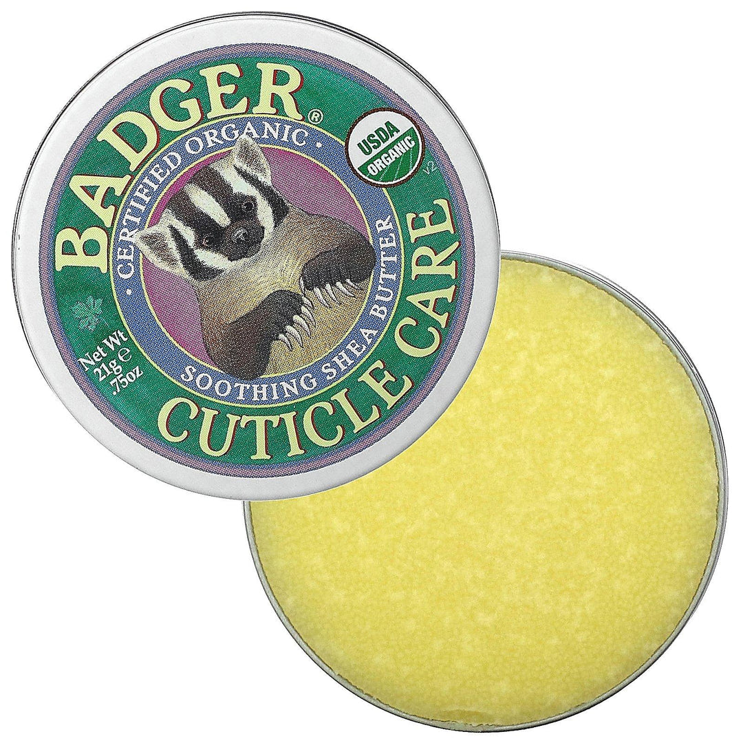 Badger Company, Organic Cuticle Care, Soothing Shea Butter, .75 oz (21 g) - HealthCentralUSA